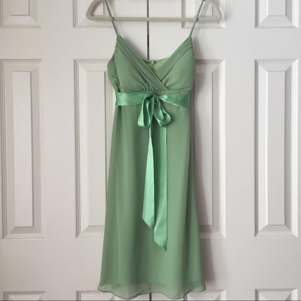 Onyx Nite Green Chiffon Dress